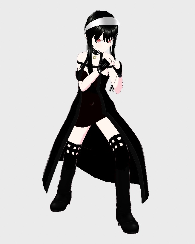 【VRoidStudio1.15.1】スパイファミリー風衣装(いばら姫ver)試作品