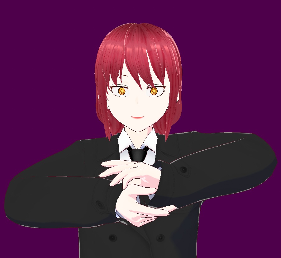 【VRoidStudio1.16.0】チェーンソーマン風衣装(マキマ)試作品