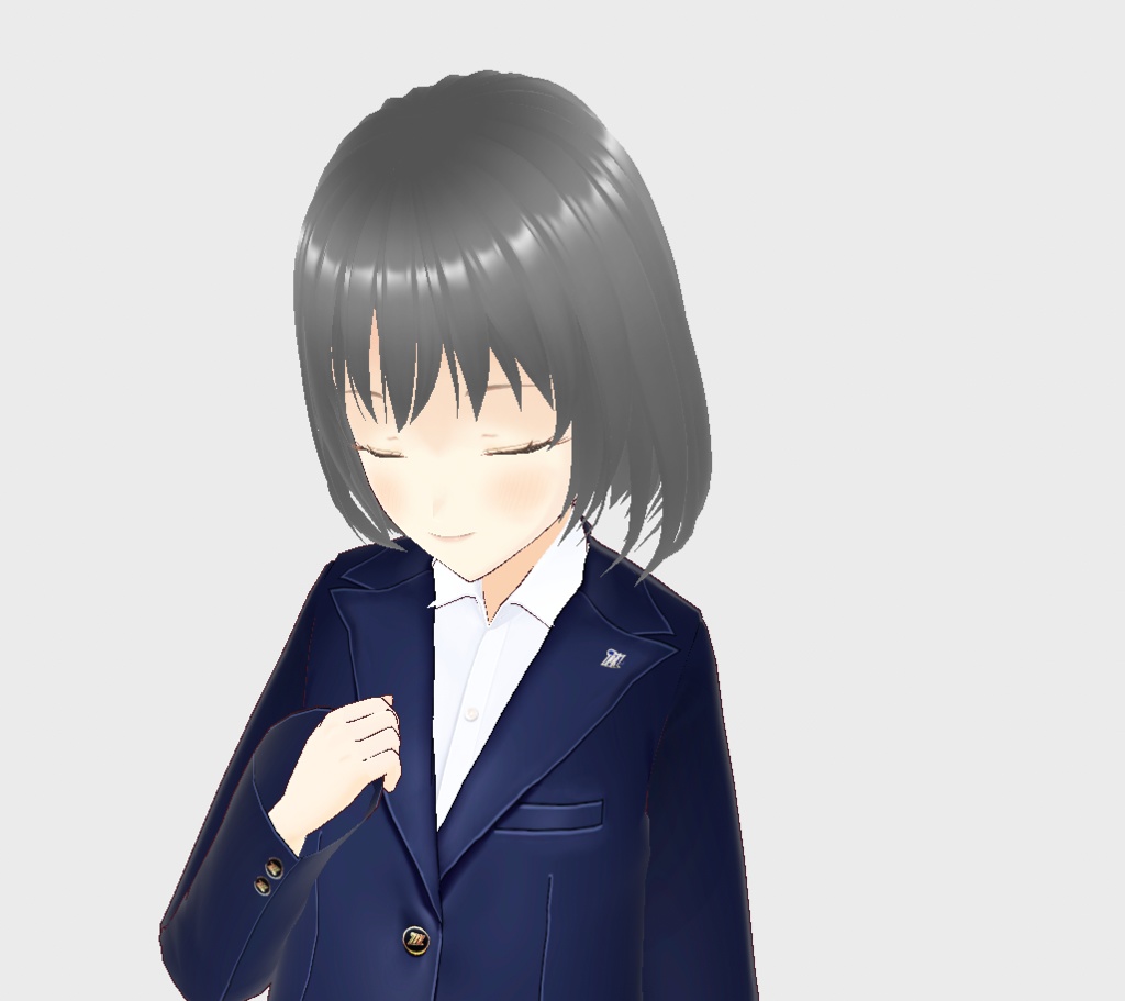 【VRoidStudio1.19.0】高校制服試作品