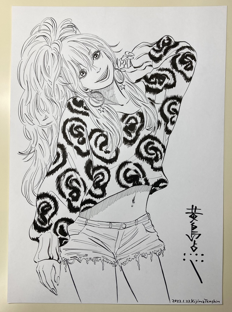 『黄色い耳(((胎教)))』twitterリプ企画原画【レーナ】サイン入り