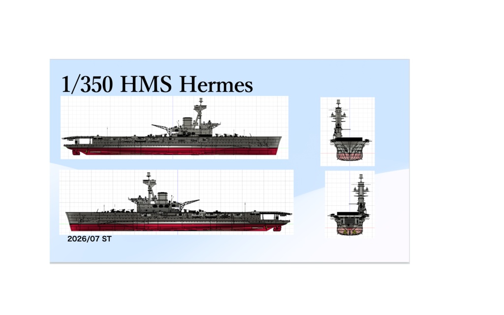 1/350 HMS HERMES ハーミス 1942