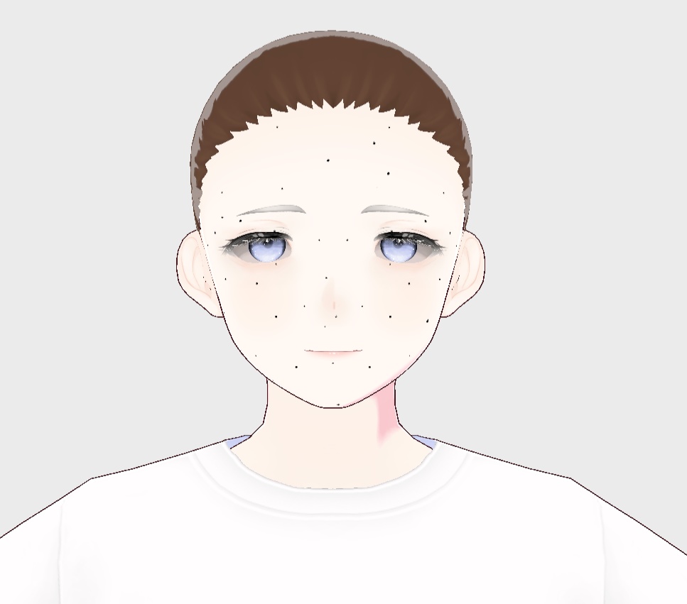 Moles for Vroid (Face Paint)---- VRoid用ホクロ（フェイスペイント）
