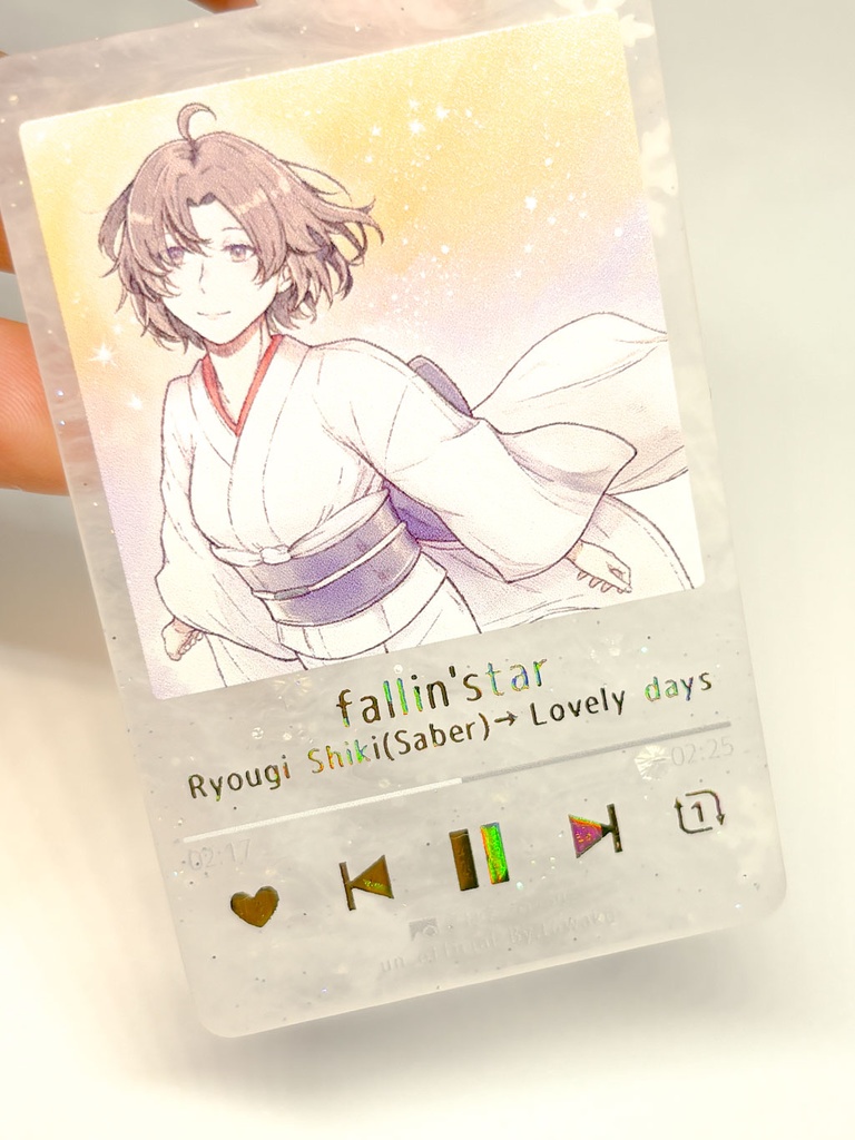 剣式さん音楽再生アプリ風アクリルキーホルダー