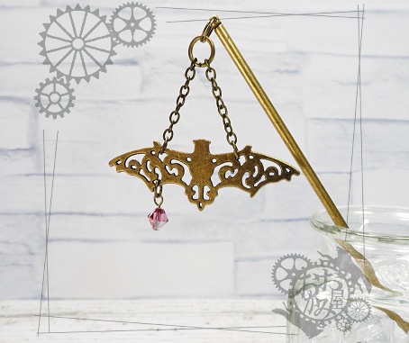 蝙蝠のかんざし