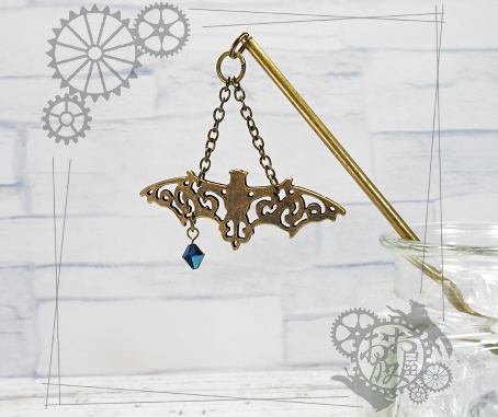 蝙蝠のかんざし