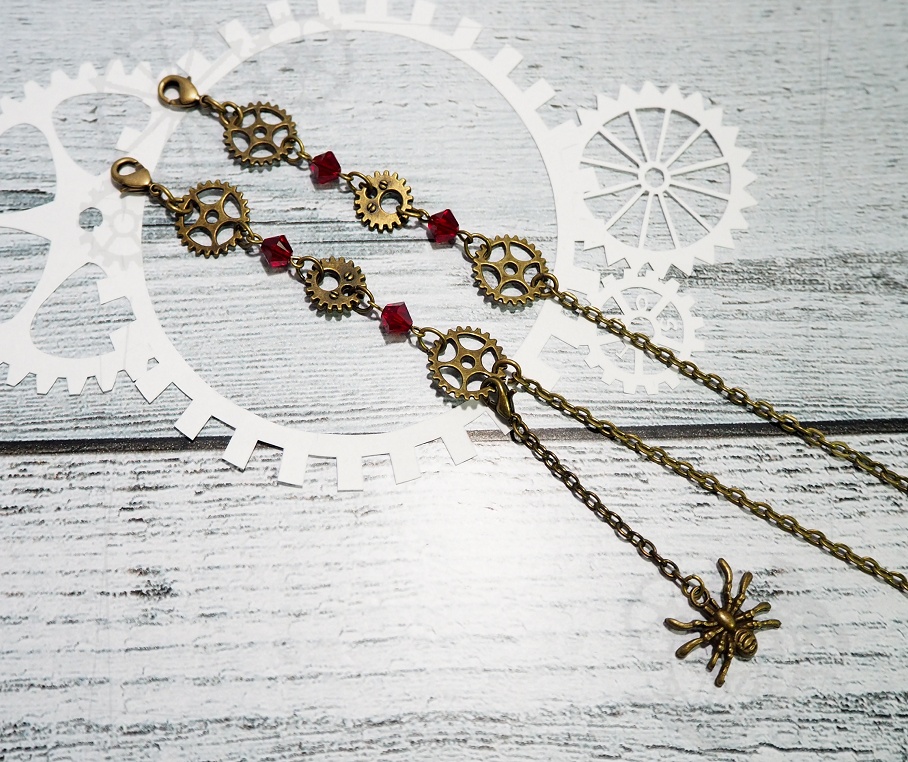 歯車と揺れる蜘蛛のマルチチェーン(眼鏡、マスク) 2種