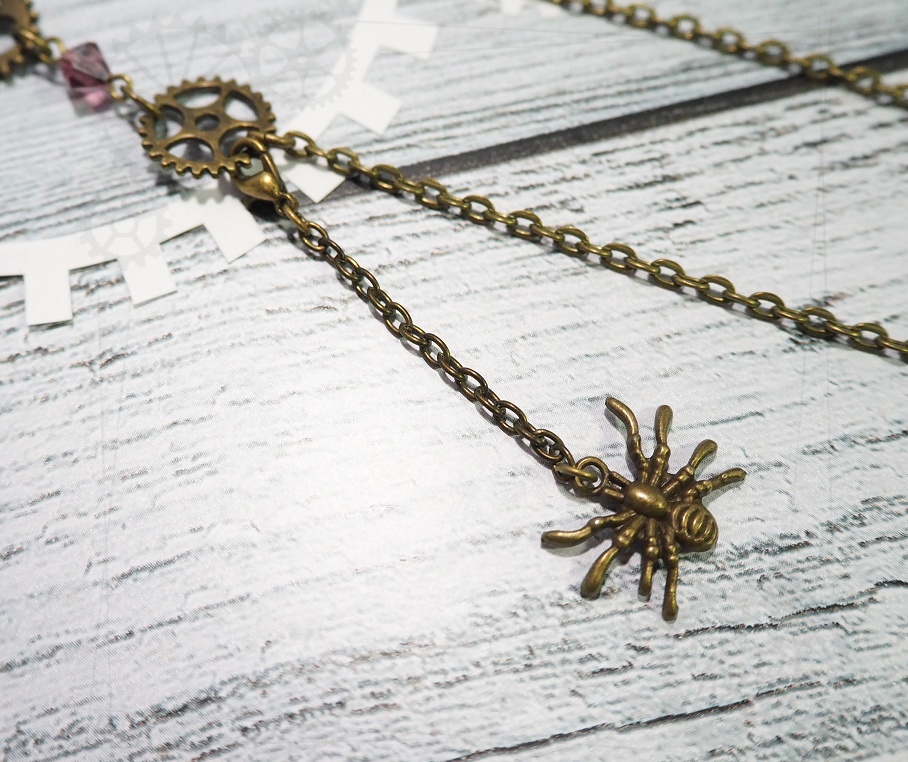 歯車と揺れる蜘蛛のマルチチェーン(眼鏡、マスク) 2種