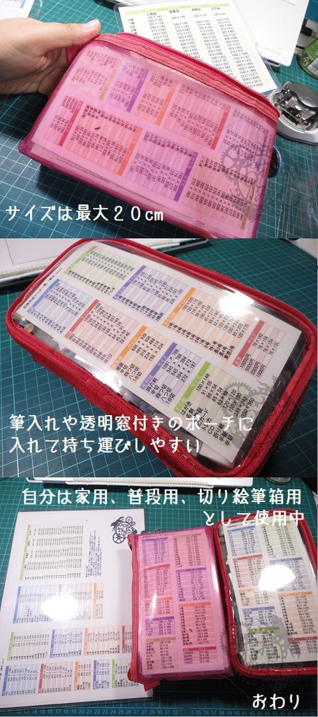 【無料配布】自作の紙のサイズ表