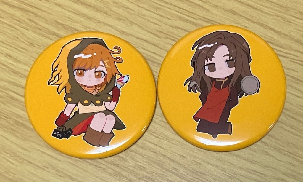 44mm缶バッジ(カイ＋ノエル)