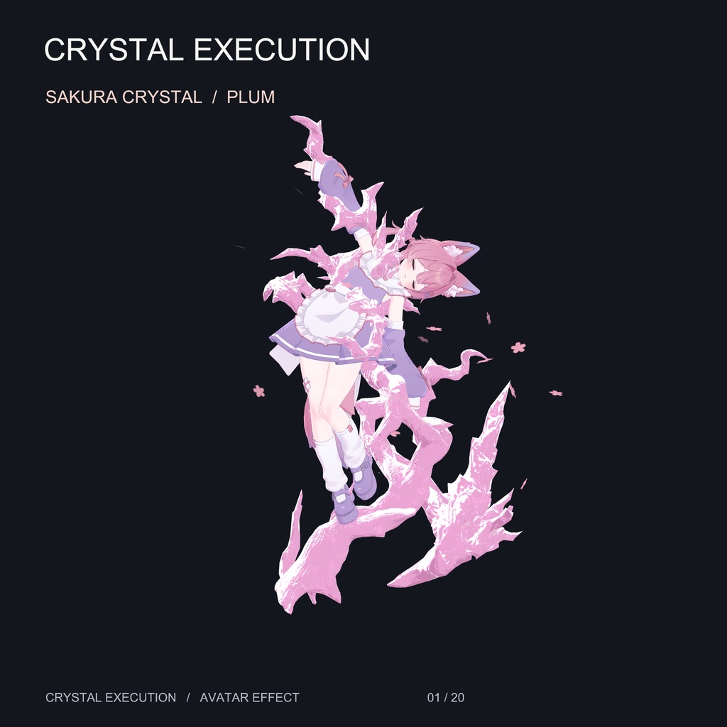 【20アバター対応・16色】水晶処刑 - Crystal Execution【midaris拡張】
