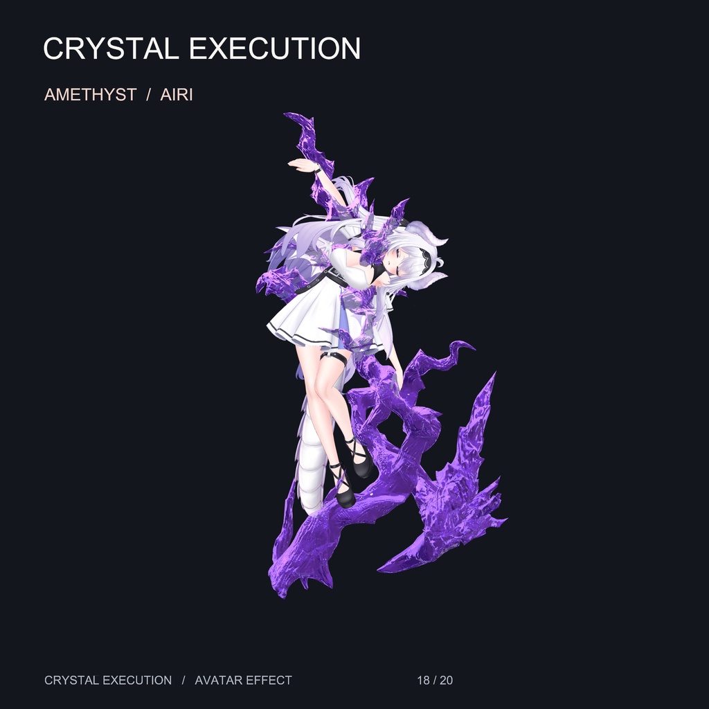 【20アバター対応・16色】水晶処刑 - Crystal Execution【midaris拡張】