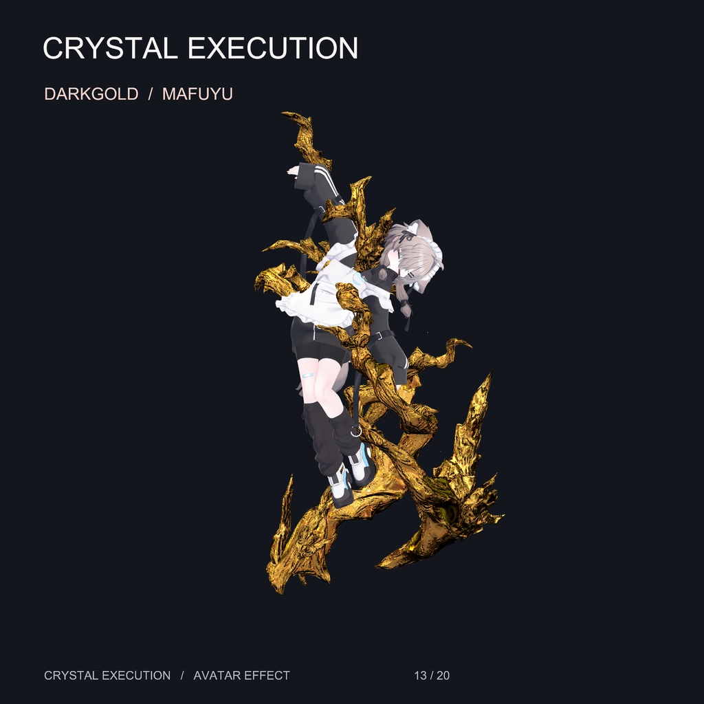 【20アバター対応・16色】水晶処刑 - Crystal Execution【midaris拡張】