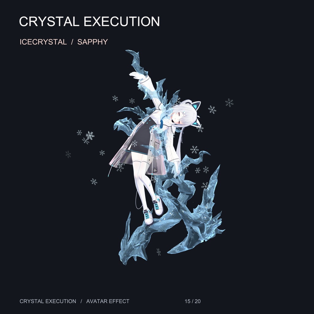 【20アバター対応・16色】水晶処刑 - Crystal Execution【midaris拡張】