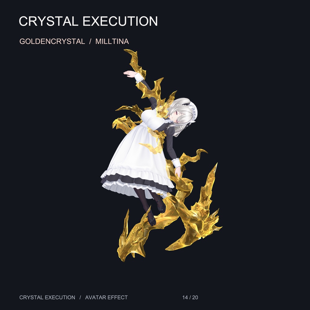 【20アバター対応・16色】水晶処刑 - Crystal Execution【midaris拡張】