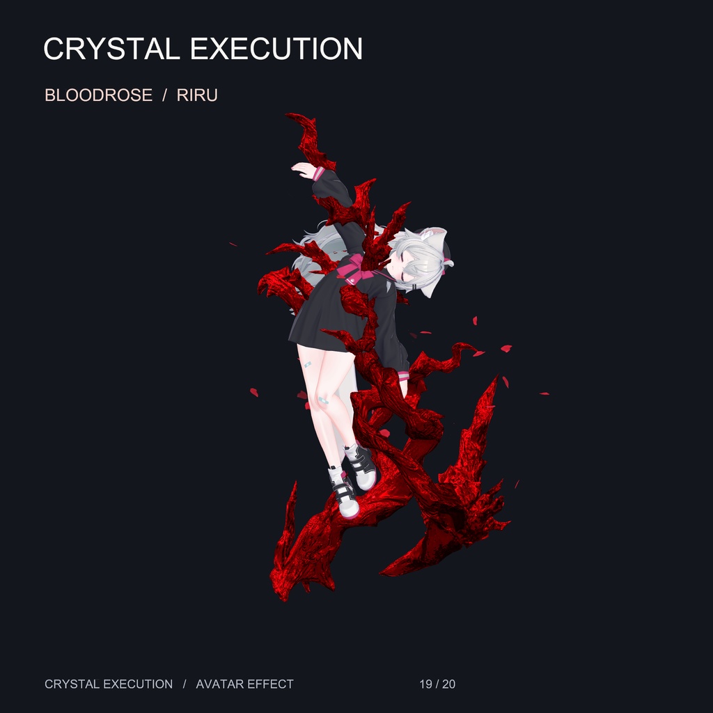 【20アバター対応・16色】水晶処刑 - Crystal Execution【midaris拡張】