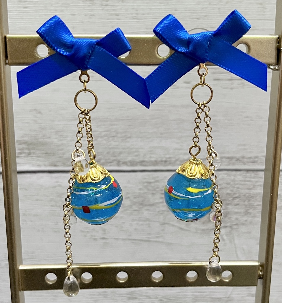 水風船&水滴*ピアス・イヤリング(金具変更無料)