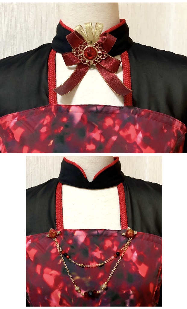 ルビー風ワンピースセット(半袖)