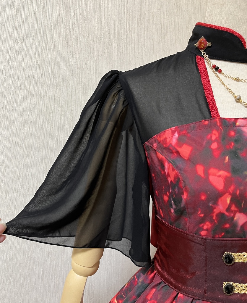 ルビー風ワンピースセット(半袖)