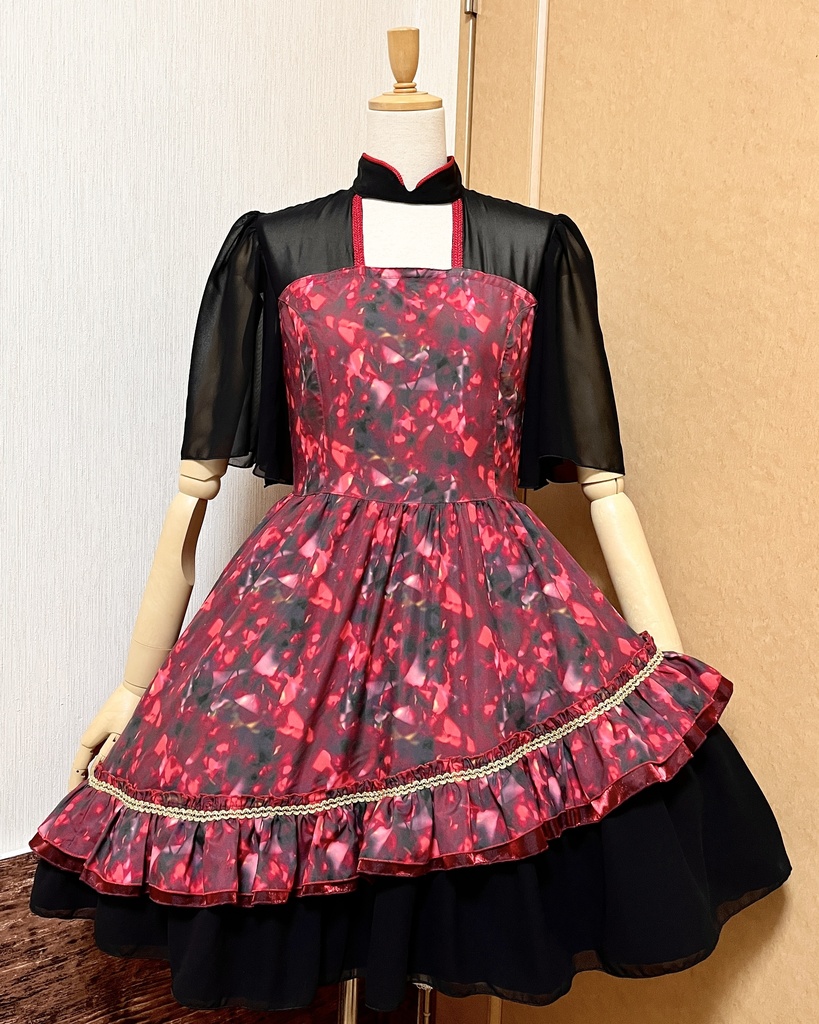 ルビー風ワンピースセット(半袖)