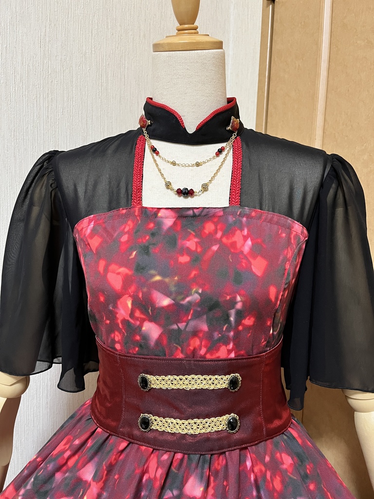 ルビー風ワンピースセット(半袖)