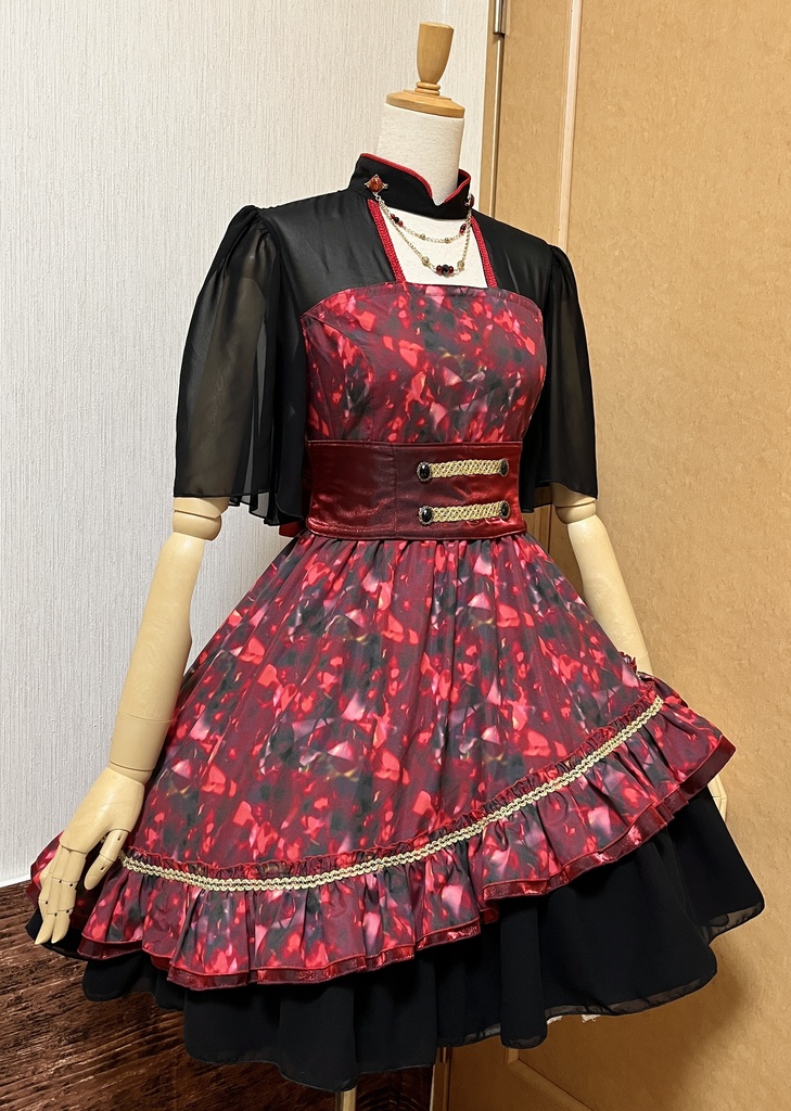 ルビー風ワンピースセット(半袖)