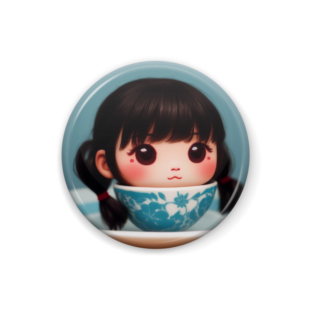 缶バッジ [飲茶娘]