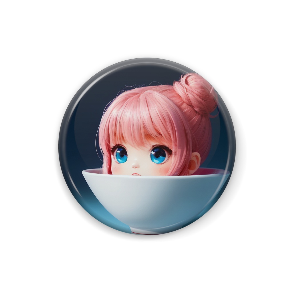 缶バッジ [茶碗娘]