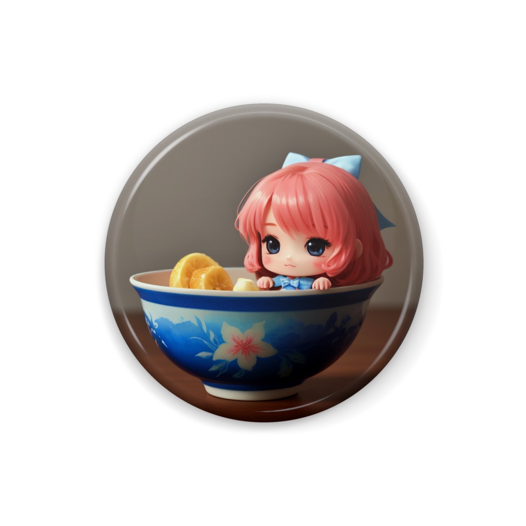 缶バッジ [茶碗娘]