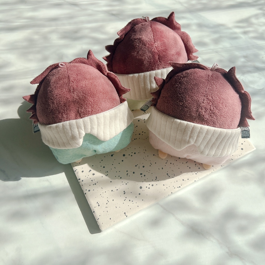 空色ばぶみロンパース+スタイセット