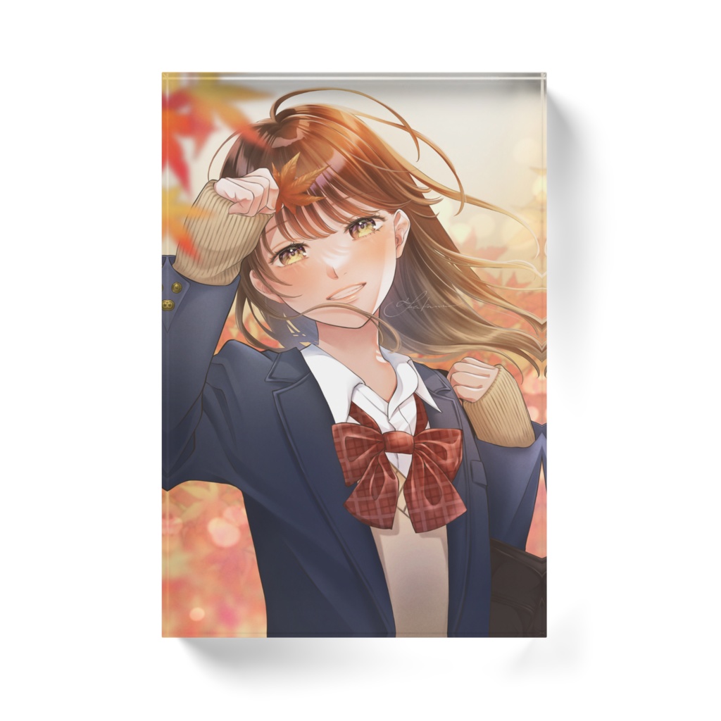 紅葉 アクリルブロック