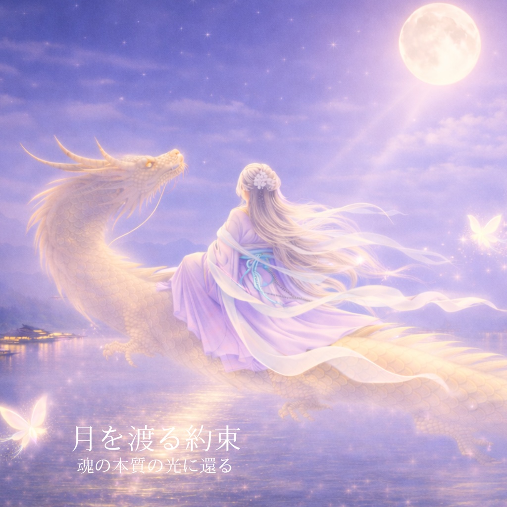 『月を渡る約束 ― 月光の御行 ―』 魂の本質の光に還るための祈りのアート