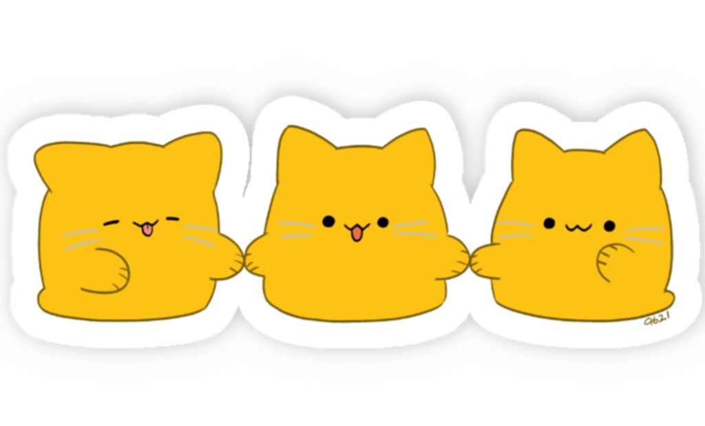 【みすけっと新作】にゃんぷっぷーステッカー①