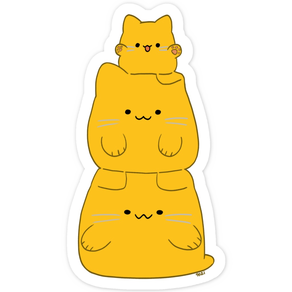 【みすけっと新作】にゃんぷっぷーステッカー②