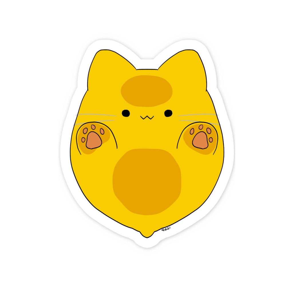 ぺったりにゃんぷっぷースマホステッカー