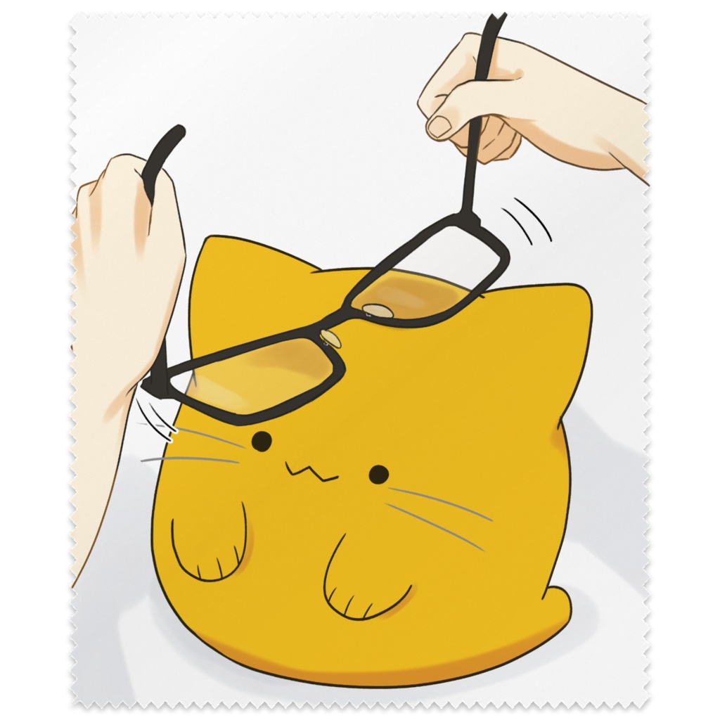 【みすけっと新作】にゃんぷっぷーメガネ拭き