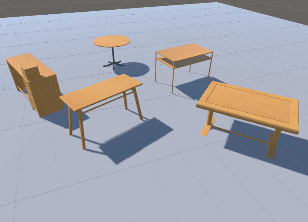 木製テーブル 〈5つセット〉無料