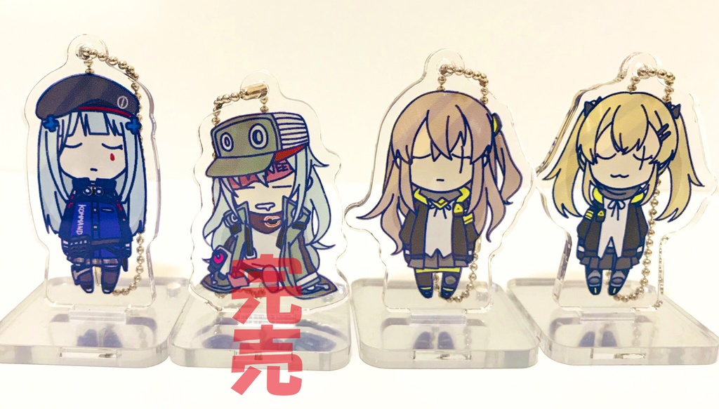 戦術人形ミニアクリルフィギュア 全5種