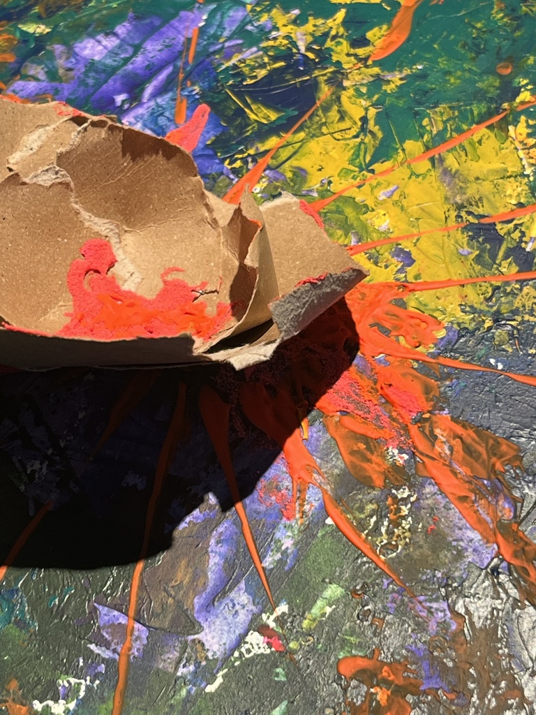 テクスチャアート 「火花」