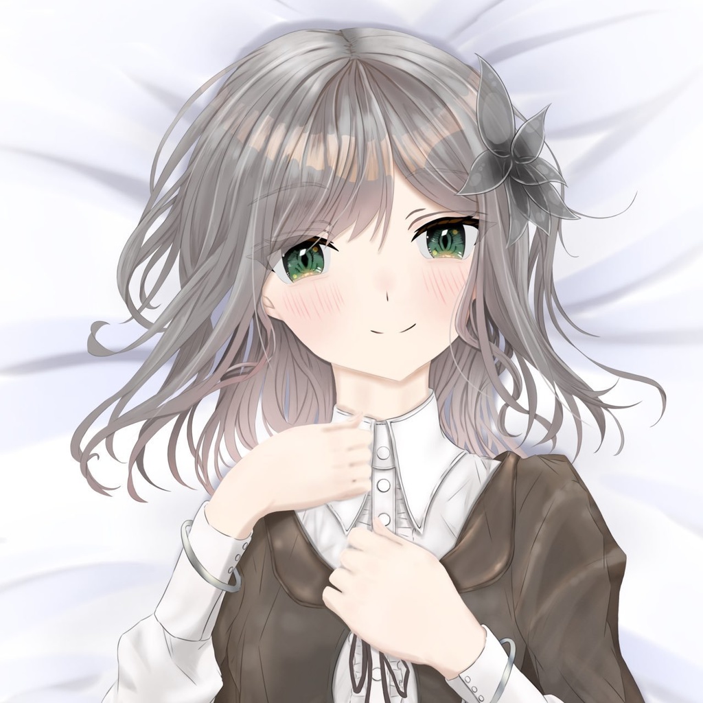 冰鞠ちゃん抱き枕カバー用無料イラスト【カバーサイズ160×50cm用】