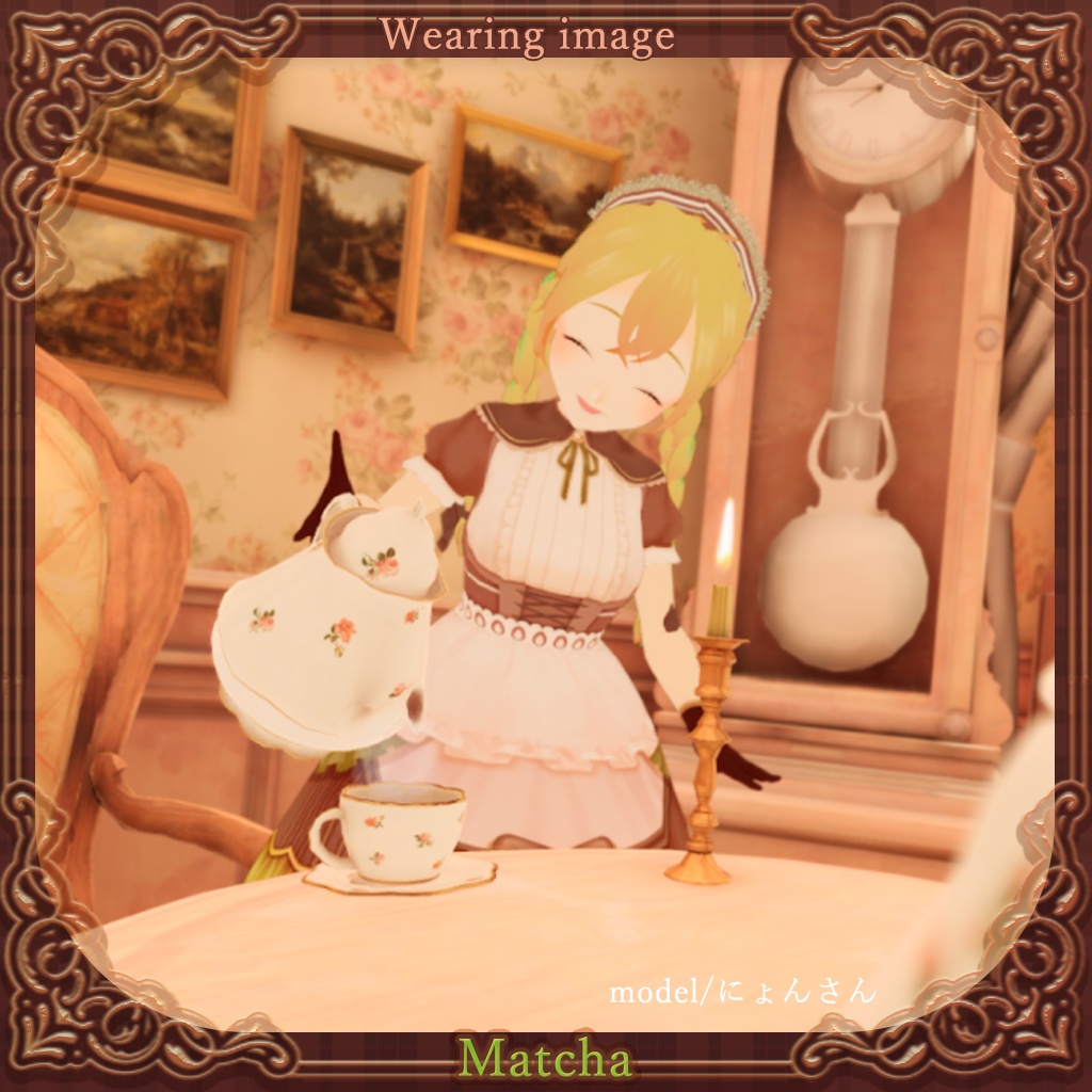 薄荷/LSbody/くろなつ/ここあ 対応【ワンピ/靴のモデル追加】バレンタインドレス🎀