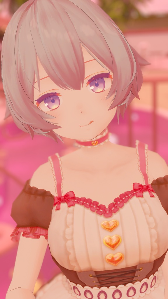 薄荷/LSbody/くろなつ/ここあ 対応【ワンピ/靴のモデル追加】バレンタインドレス🎀