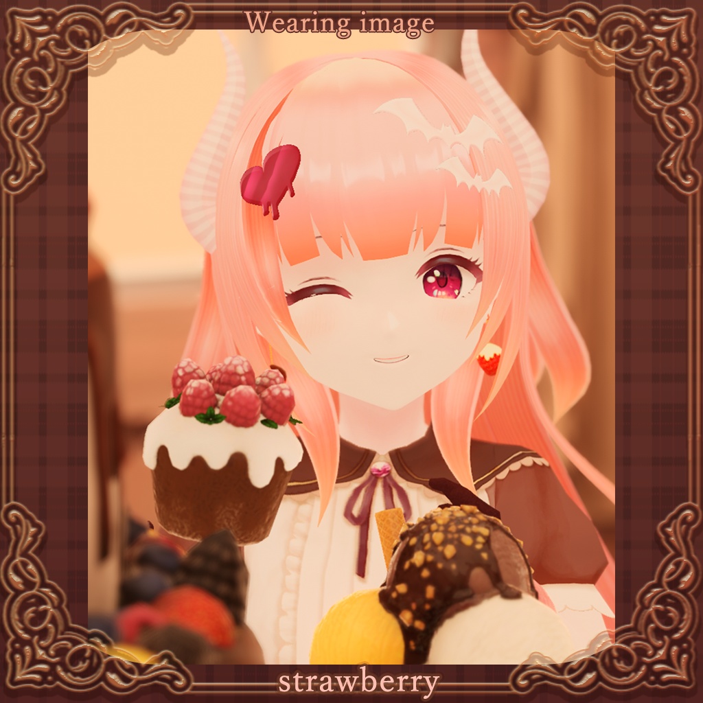 薄荷/LSbody/くろなつ/ここあ 対応【ワンピ/靴のモデル追加】バレンタインドレス🎀