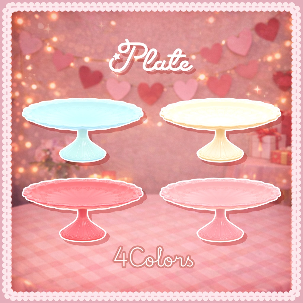 【新色&マカロンタワー追加】ハートマカロン つやつやプレートつき!【バレンタイン】