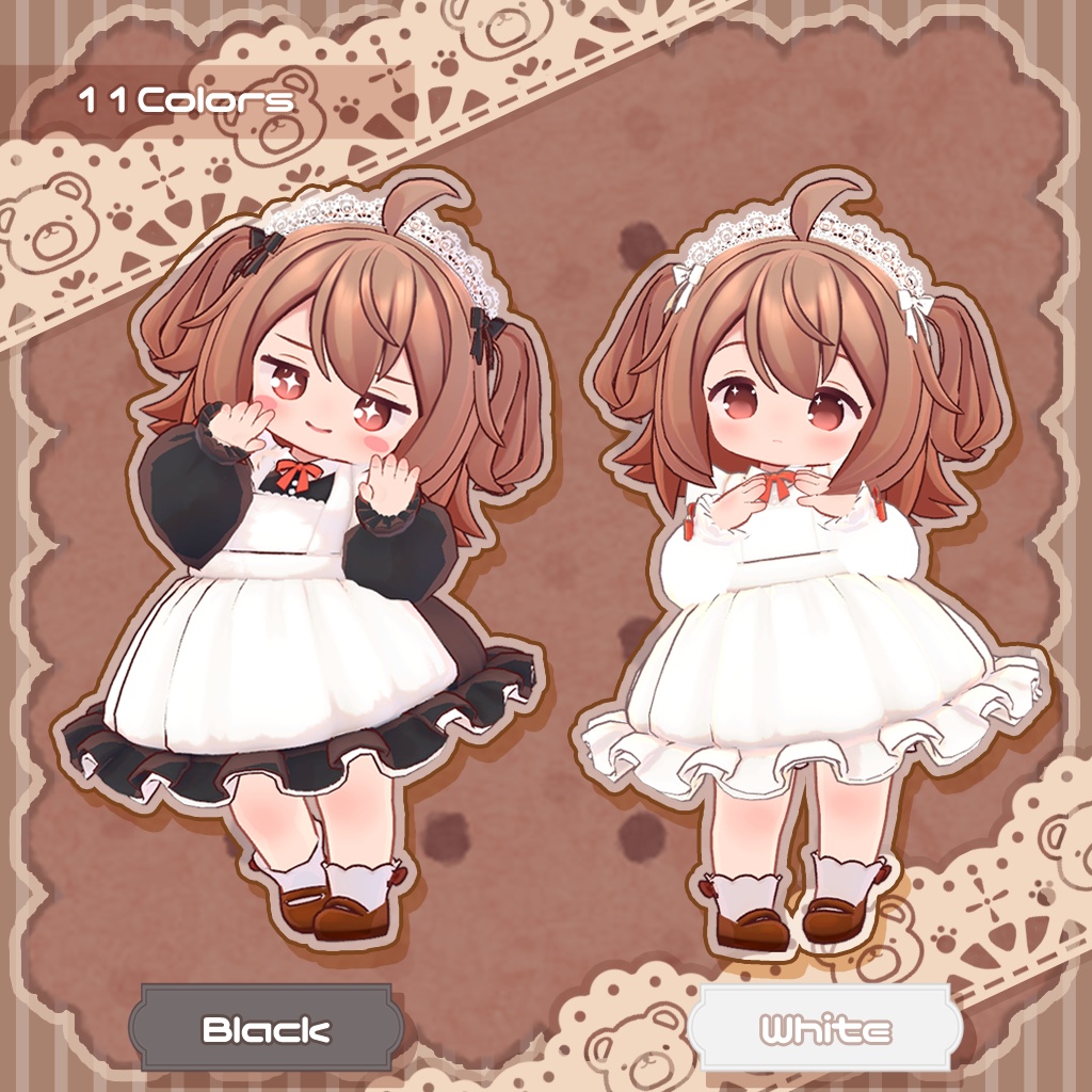 ふわふわリトルメイド!11color【ココアちゃん向け衣装】