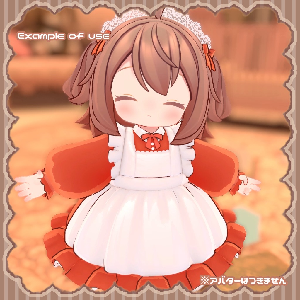 ふわふわリトルメイド!11color【ココアちゃん向け衣装】