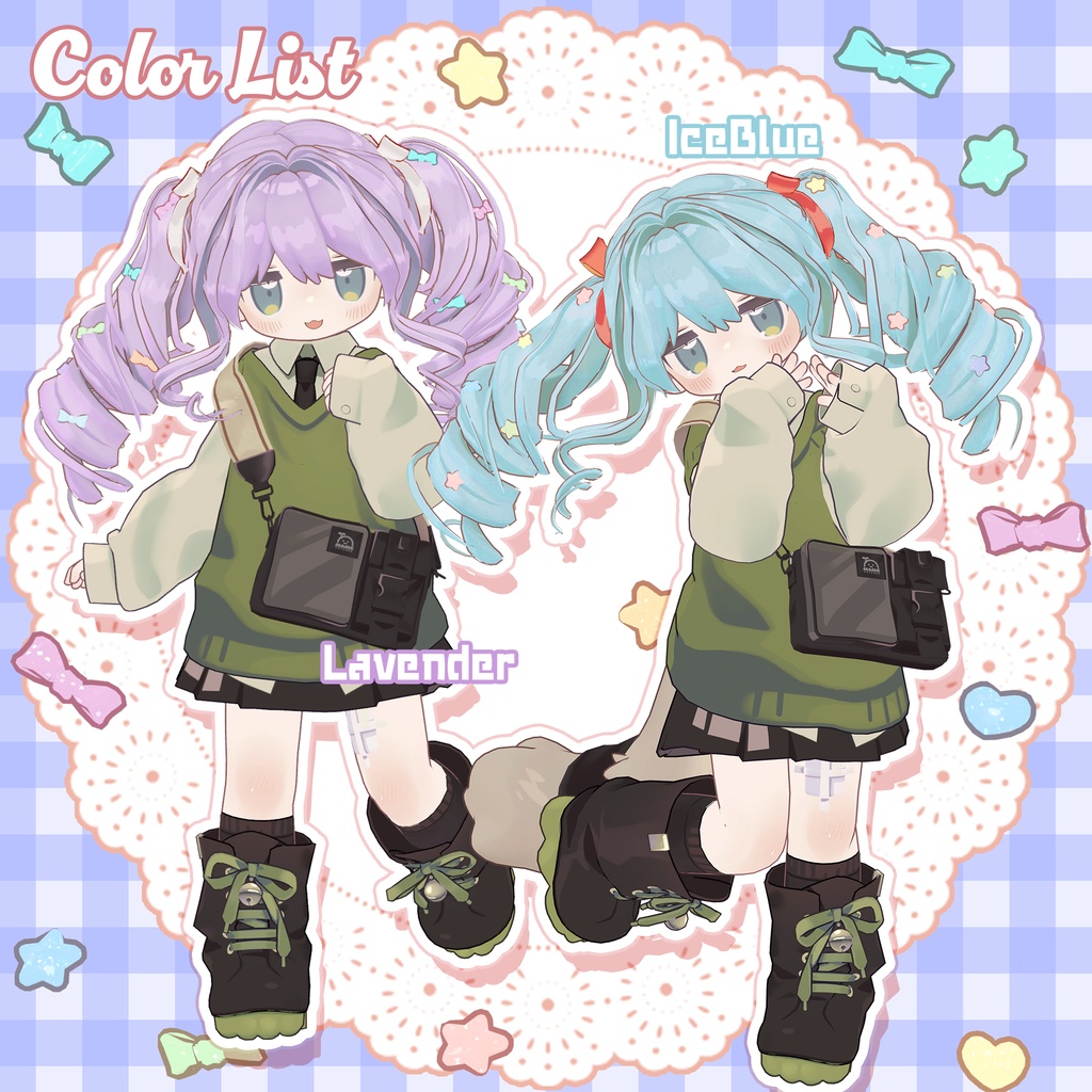 コットンキャンディツインテール🍬CottonCandyTwintail【まめふれんず・タルトタタン・コロネ・ビスキュイ・しらつめ】