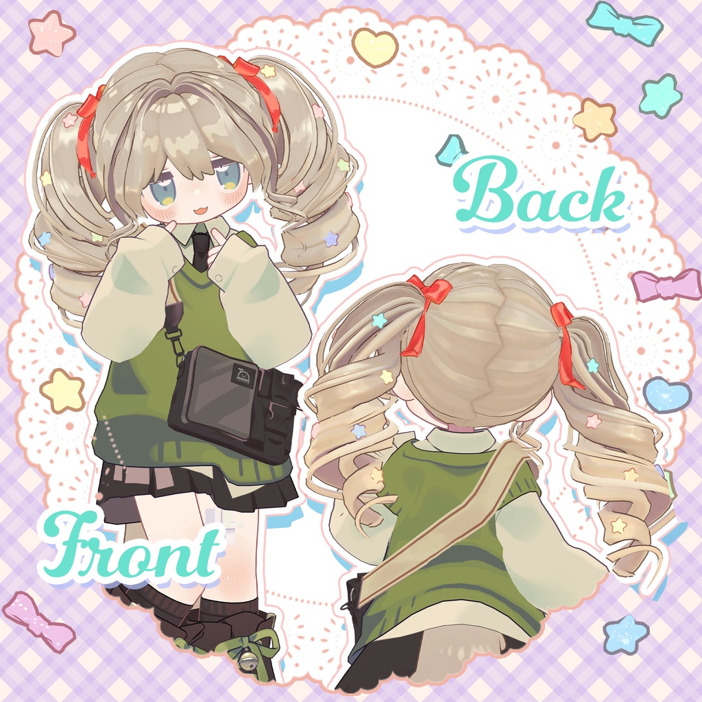 コットンキャンディツインテール🍬CottonCandyTwintail【まめふれんず・タルトタタン・コロネ・ビスキュイ・しらつめ】