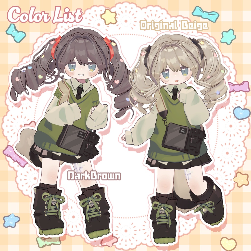 コットンキャンディツインテール🍬CottonCandyTwintail【まめふれんず・タルトタタン・コロネ・ビスキュイ・しらつめ】