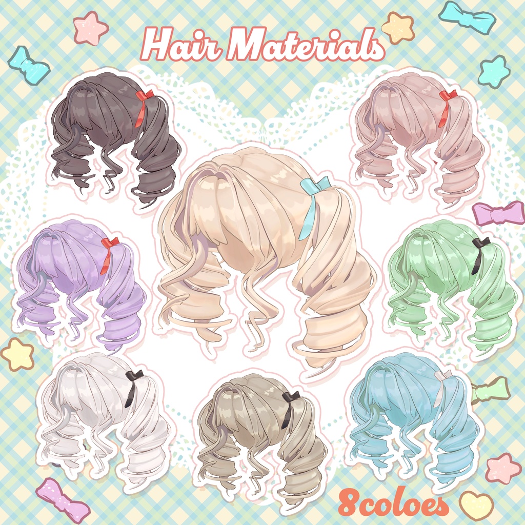 コットンキャンディツインテール🍬CottonCandyTwintail【まめふれんず・タルトタタン・コロネ・ビスキュイ・しらつめ】