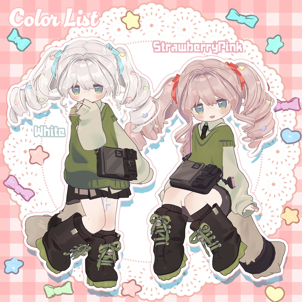 コットンキャンディツインテール🍬CottonCandyTwintail【まめふれんず・タルトタタン・コロネ・ビスキュイ・しらつめ】